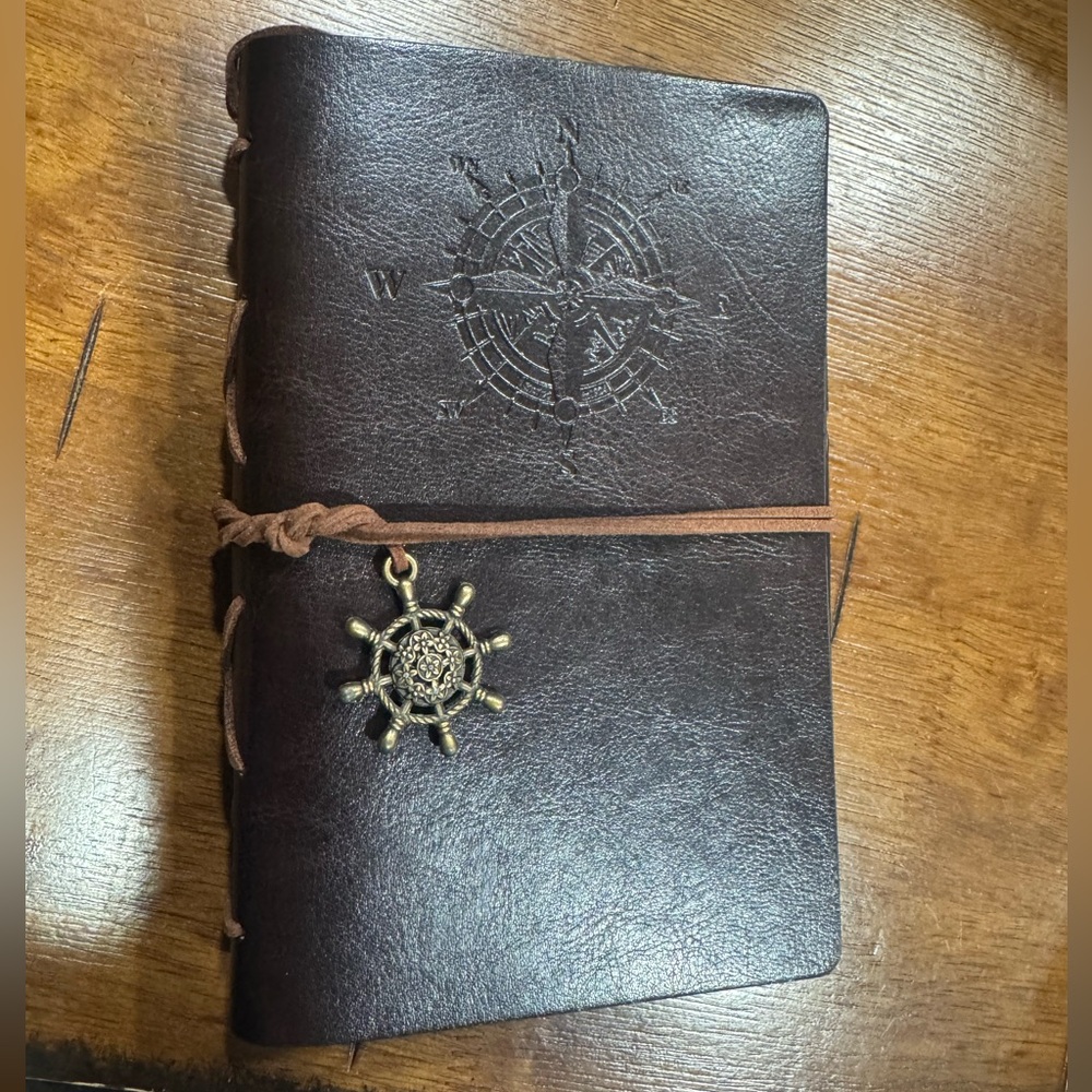 🆕 Naitical Brown PU Leather Journal with Nautical Charms